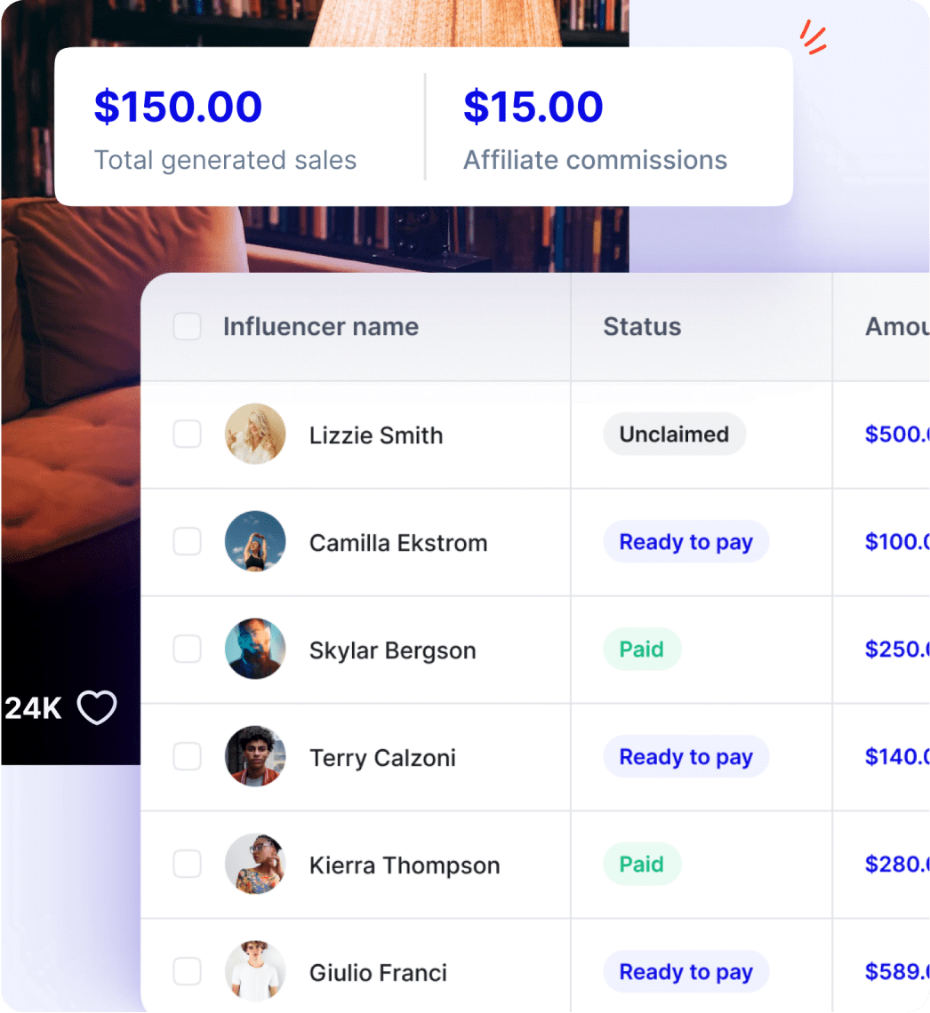 stripe  upfluence Affiliate 2x