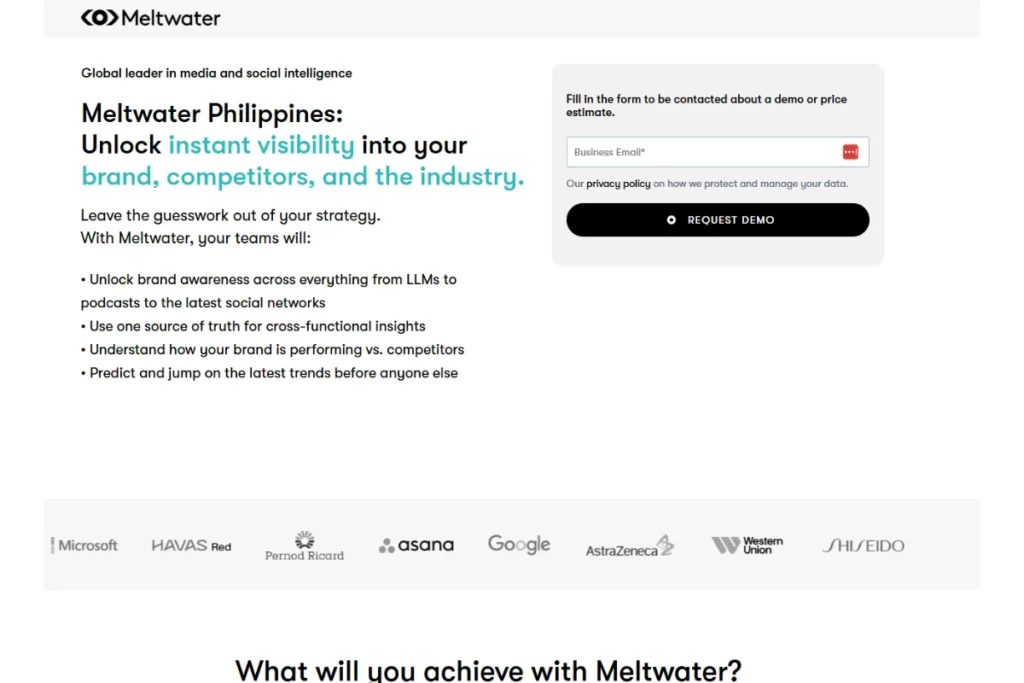 Meltwater Homepage