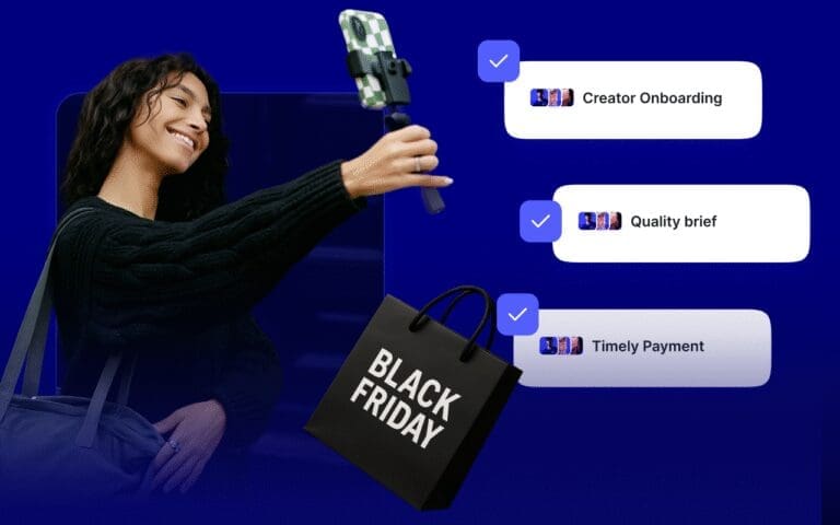 Black Friday influencer campaign example