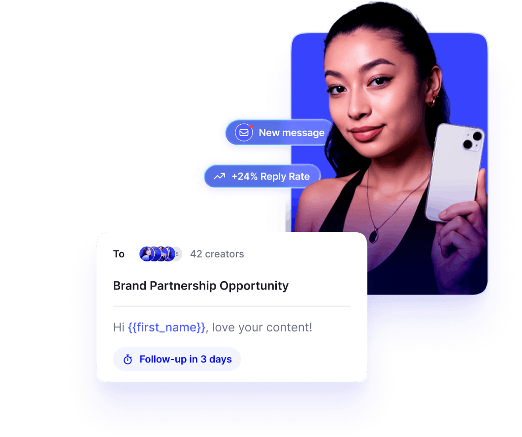 Upfluence influencer outreach inbox with creator conversations